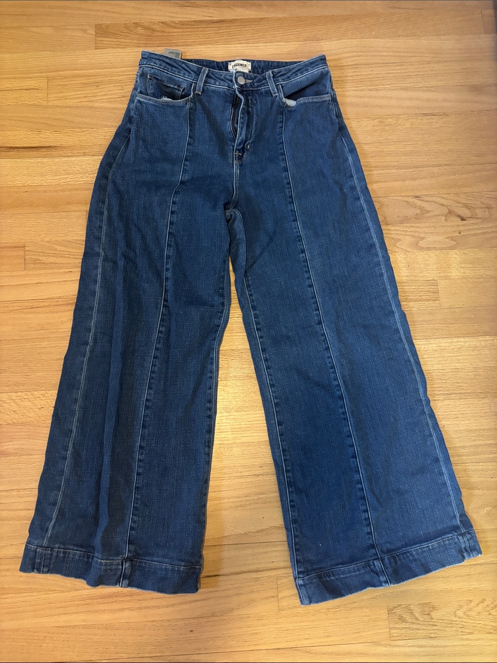 L’Agence Sandy jeans size 29 high-rise wide leg medium wash - Picture 2 of 5
